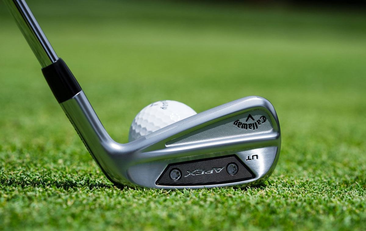 Golf utility iron image showcasing a forgiving design ideal for distance, control, and versatility from tee or fairway.