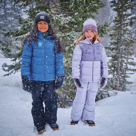 Insulated youth ski and snowboard apparel, engineered for superior warmth, waterproof protection, and winter mobility.