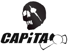 Logo for Capita Snowboarding, featuring high-quality, innovative snowboards designed for freestyle and mountain riding.