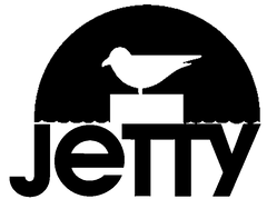 Official company logo for Jetty, featuring eco-conscious apparel and durable gear for surfing and outdoor adventure.