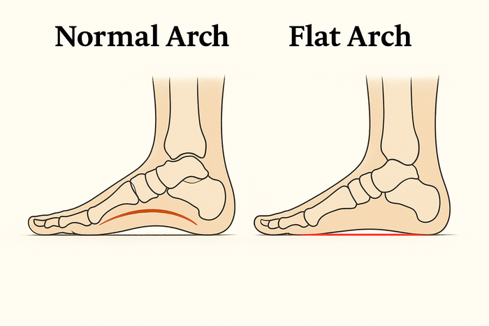 Custom Masterfit footbeds and shell molding to support collapsed arches and relieve ankle pressure in Oshkosh.