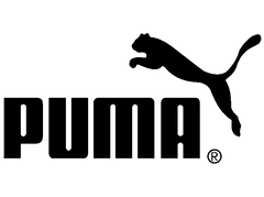 Official company logo for Puma, showcasing athletic golf apparel, performance footwear, and stylish professional sports gear.