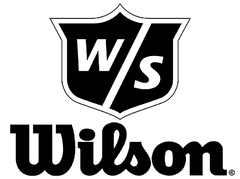 Official logo for Wilson, highlighting legendary golf clubs, high-performance balls, and professional sporting equipment.