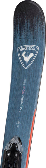 ROSSIGNOL WOMENS RALLYBIRD SOUL PRO W/ XP10 GW DOWNHILL SKIS 26
