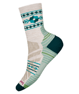 SMARTWOOL WOMENS HIKE LIGHT CUSHION RETRO FLORAL MID CREW SOCKS