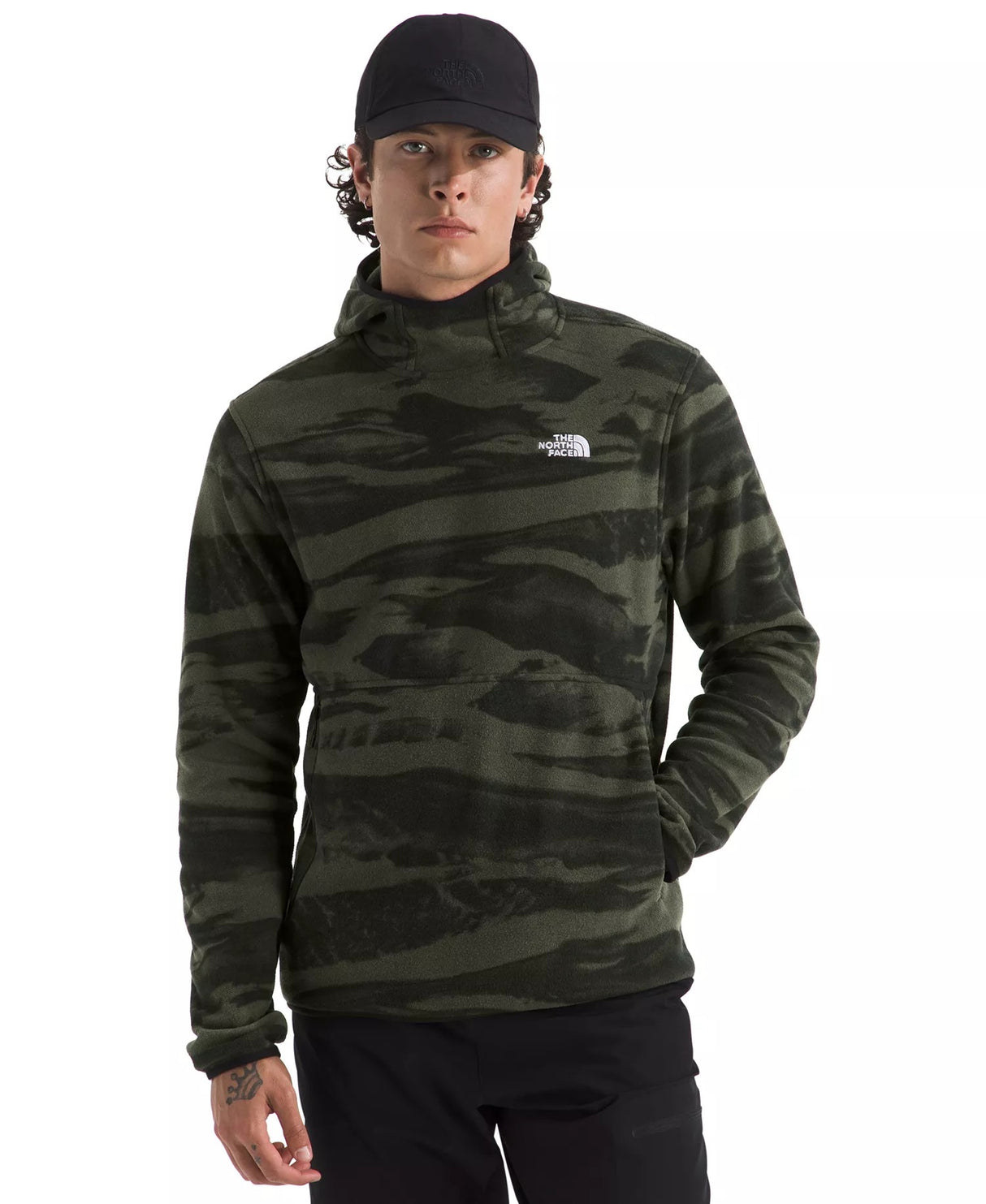 THE NORTH FACE MENS GLACIER FLEECE PULLOVER HOODIE 26
