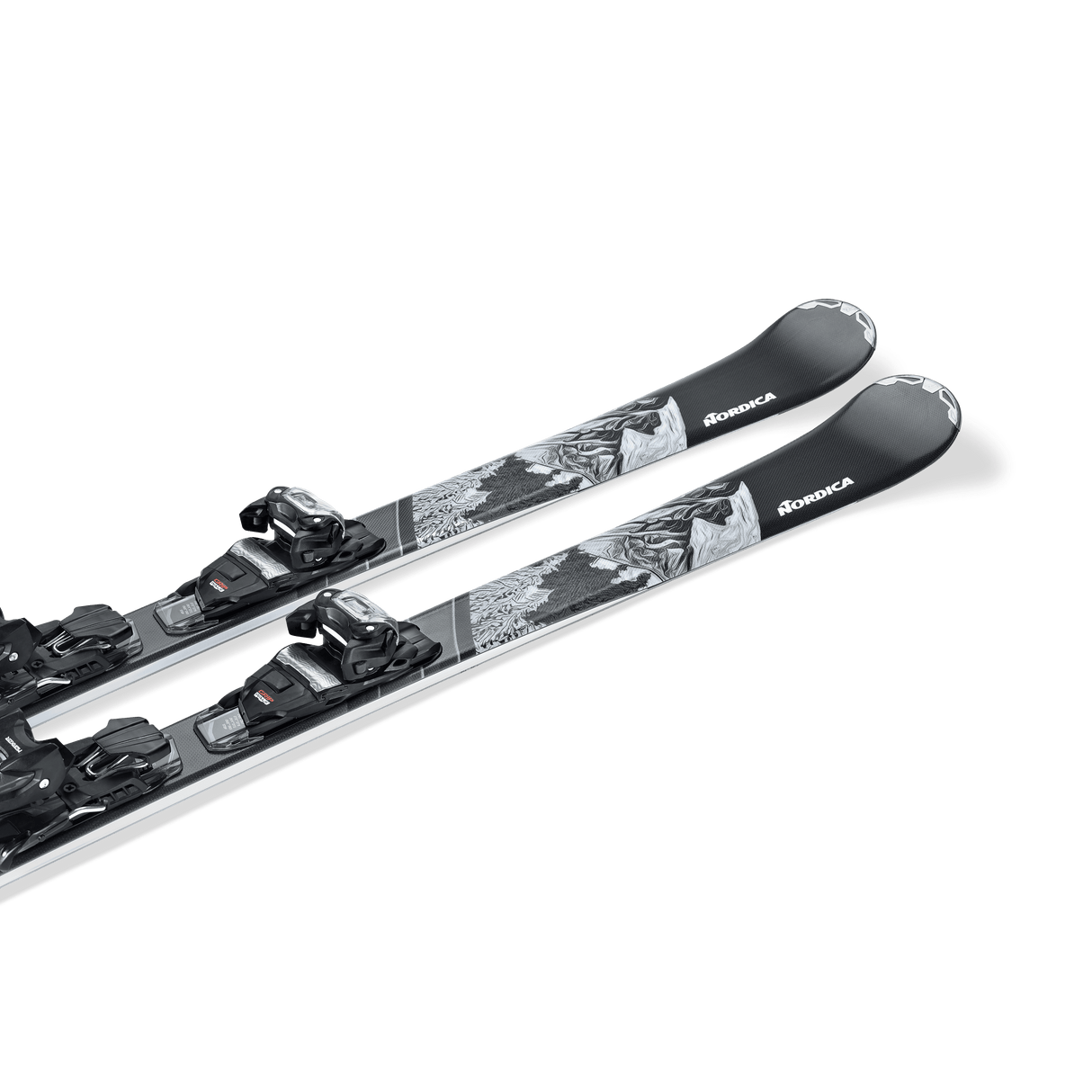 NORDICA WOMENS WILD BELLE 74 TP2 COMPACT 10 FDT DOWNHILL SKIS 26