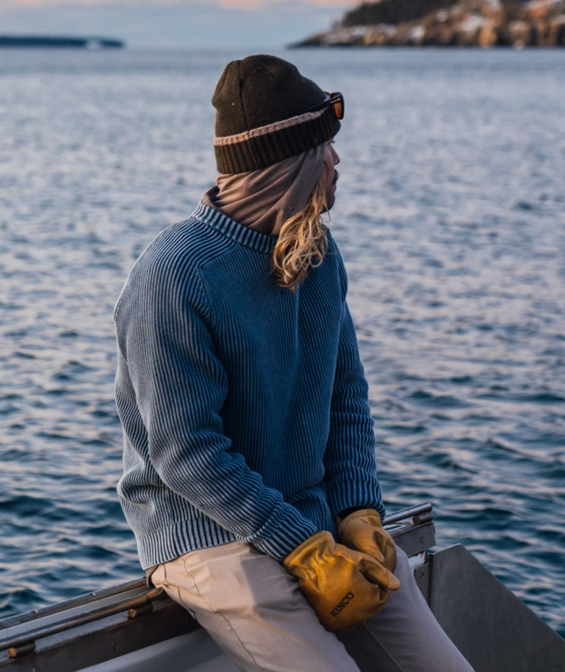 JETTY MENS UNDERTOW WASHED CREWNECK SWEATER
