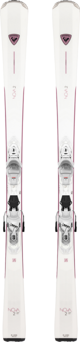 ROSSIGNOL WOMENS NOVA 2 W/ XP10 GW DOWNHILL SKIS 26