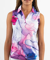 YATTA WOMENS PURPLICIOUS SLEEVELESS POLO 25