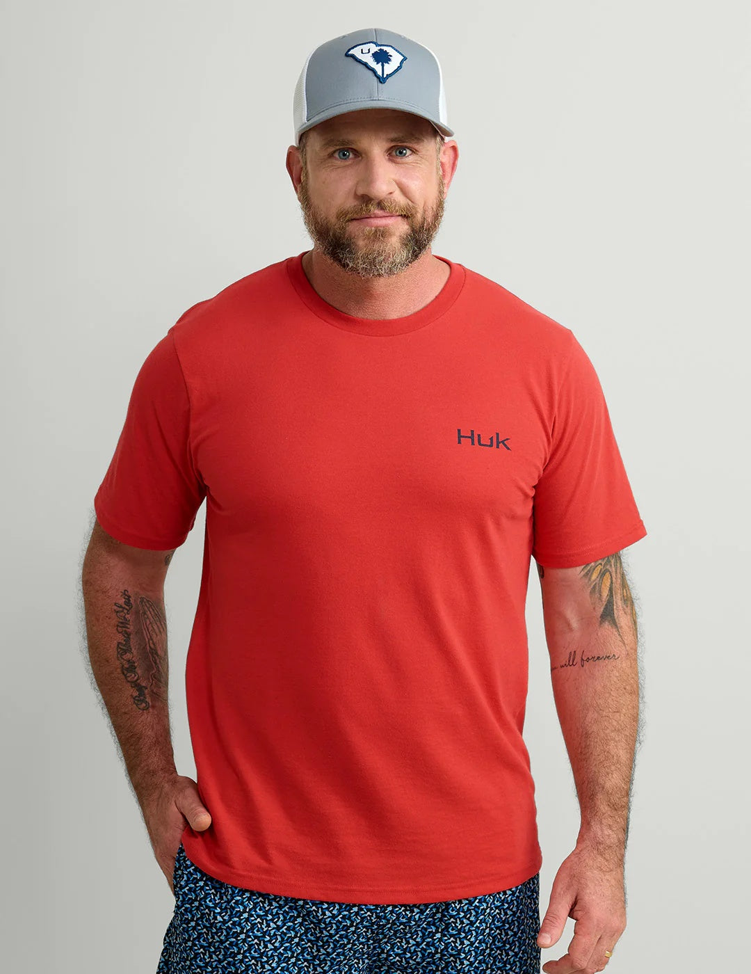 HUK MENS HUK KC AMERICANA SERIES SHORT SLEEVE SHIRT 25