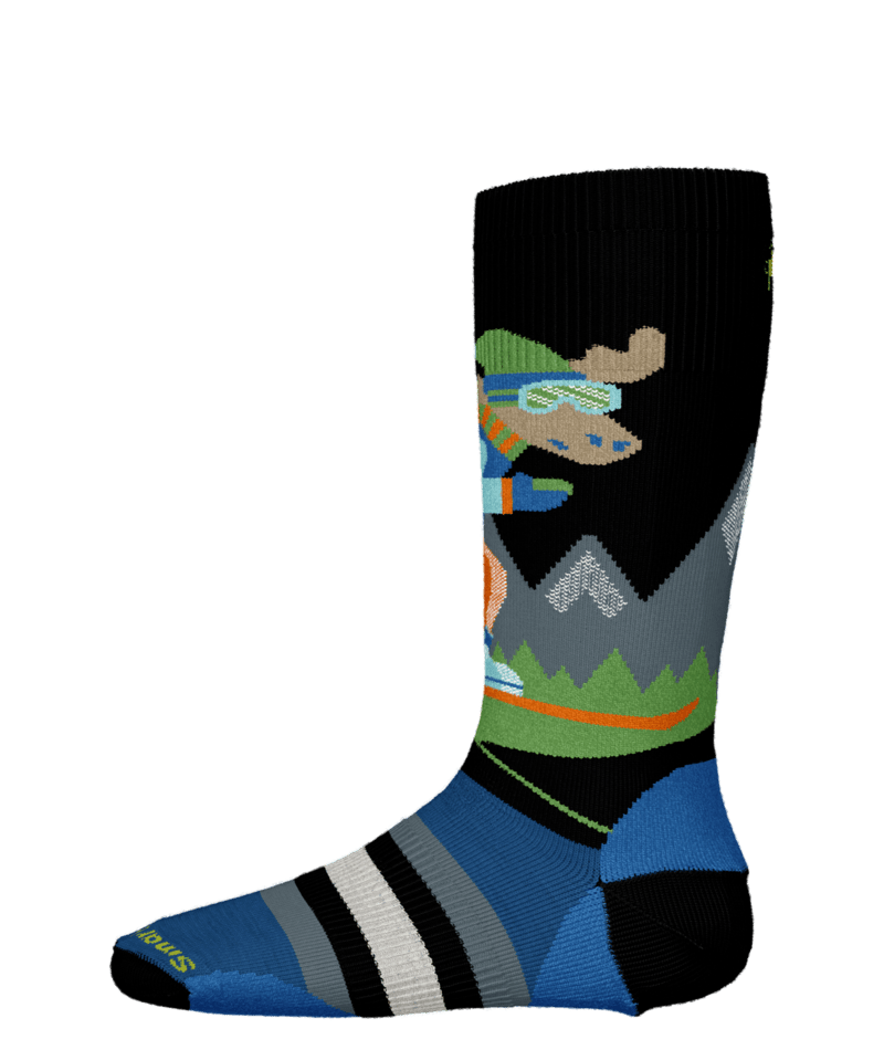 SMARTWOOL YOUTH WINTERSPORT FULL CUSHION MOUNTAIN MOOSE OTC SOCKS