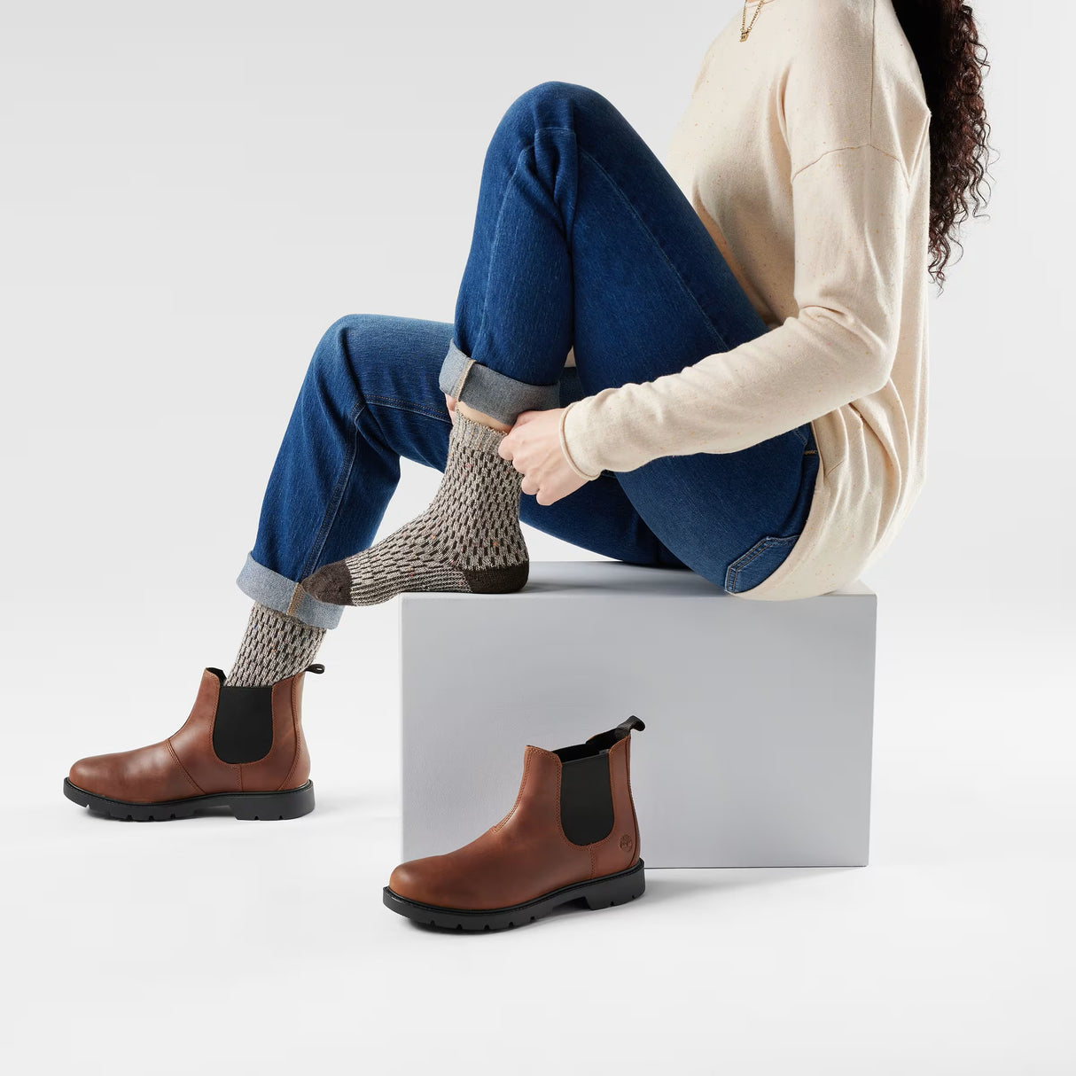 SMARTWOOL WOMENS EVERYDAY COZY DIGI-TICK CREW SOCKS