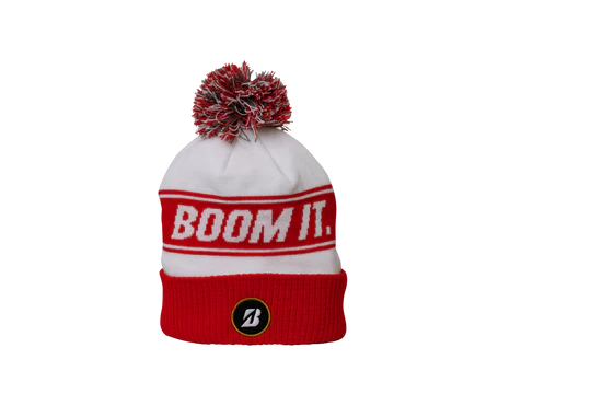 BRIDGESTONE MENS BOOM IT KNIT POM BEANIE HAT 25