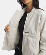 UNDER ARMOUR WOMENS UA EXPANSE FLEECE-LINED BOMBER SOFTSHELL JACKET 26