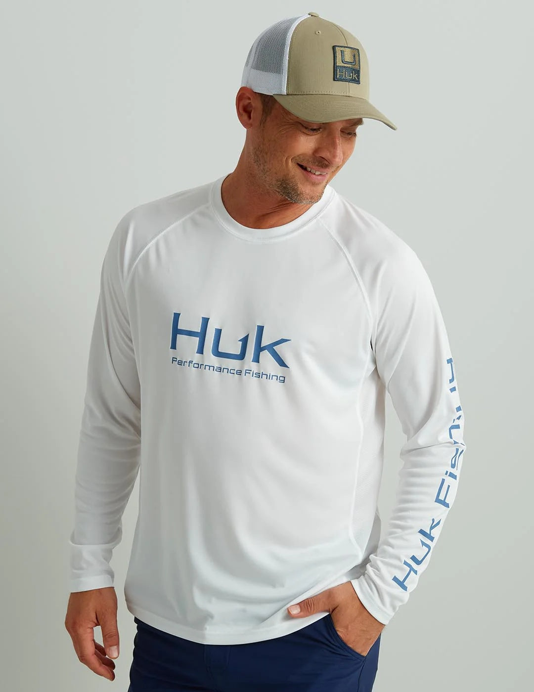 HUK MENS VENTED PURSUIT LONG SLEEVE SHIRT