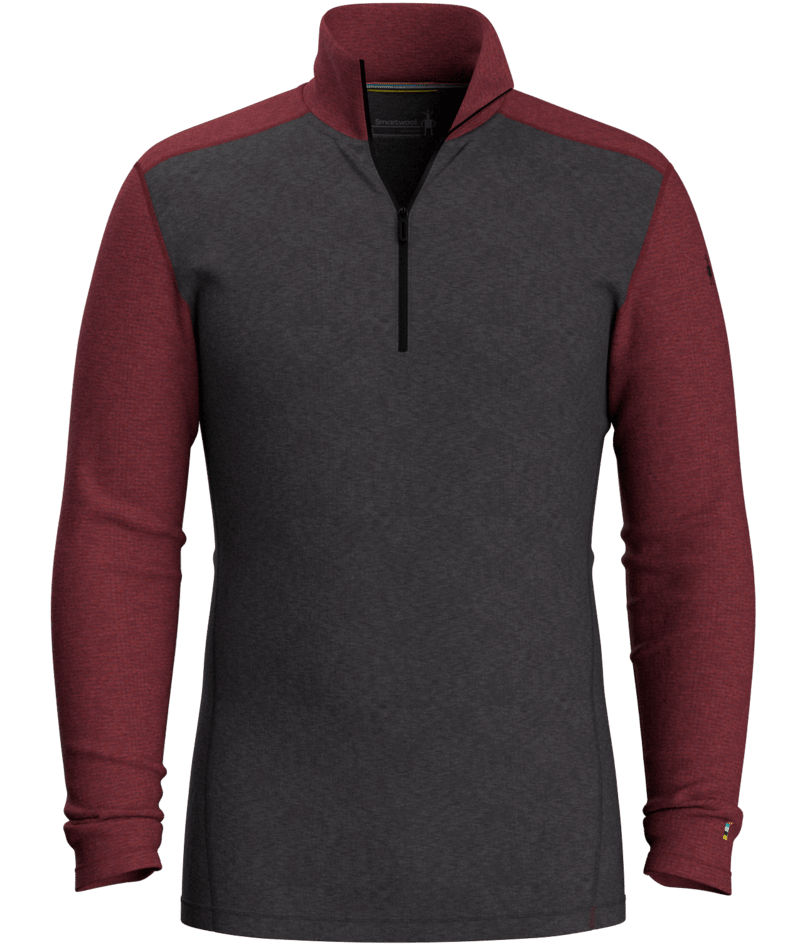 SMARTWOOL MENS CLASSIC THERMAL MERINO 1/4 ZIP BASELAYER TOP