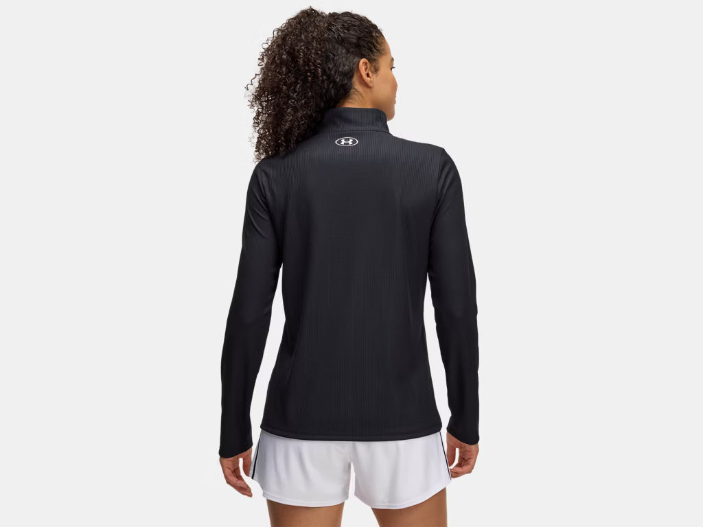 UNDER ARMOUR WOMENS TECH RIB 1/2 ZIP SWEATER 25