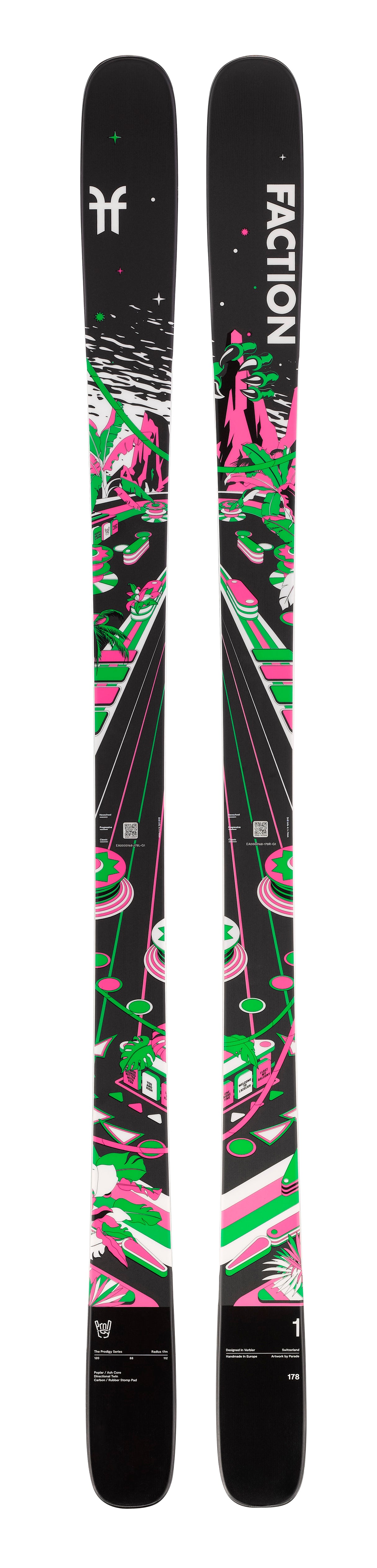 FACTION UNISEX PRODIGY 1 DOWNHILL SKIS 26