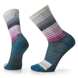 SMARTWOOL WOMENS EVERYDAY STITCH STRIPE CREW SOCKS
