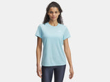 UNDER ARMOUR WOMENS TECH RIB SHORT SLEEVE SHIRT 25