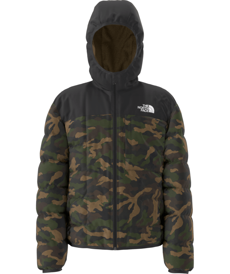 THE NORTH FACE YOUTH BOYS REVERSIBLE SHASTA FULL ZIP HOODED WINTER JACKET