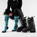 SMARTWOOL WOMENS SKI TARGETED CUSHION TOPO TREASURES PRINT OTC SOCKS 26