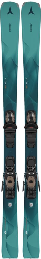 ATOMIC WOMENS CLOUD Q8 W/+M10 GW DOWNHILL SKIS 26