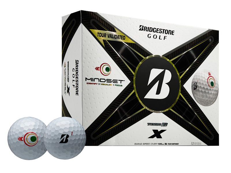 BRIDGESTONE UNISEX TOUR B X MINDSET GOLF BALL 25
