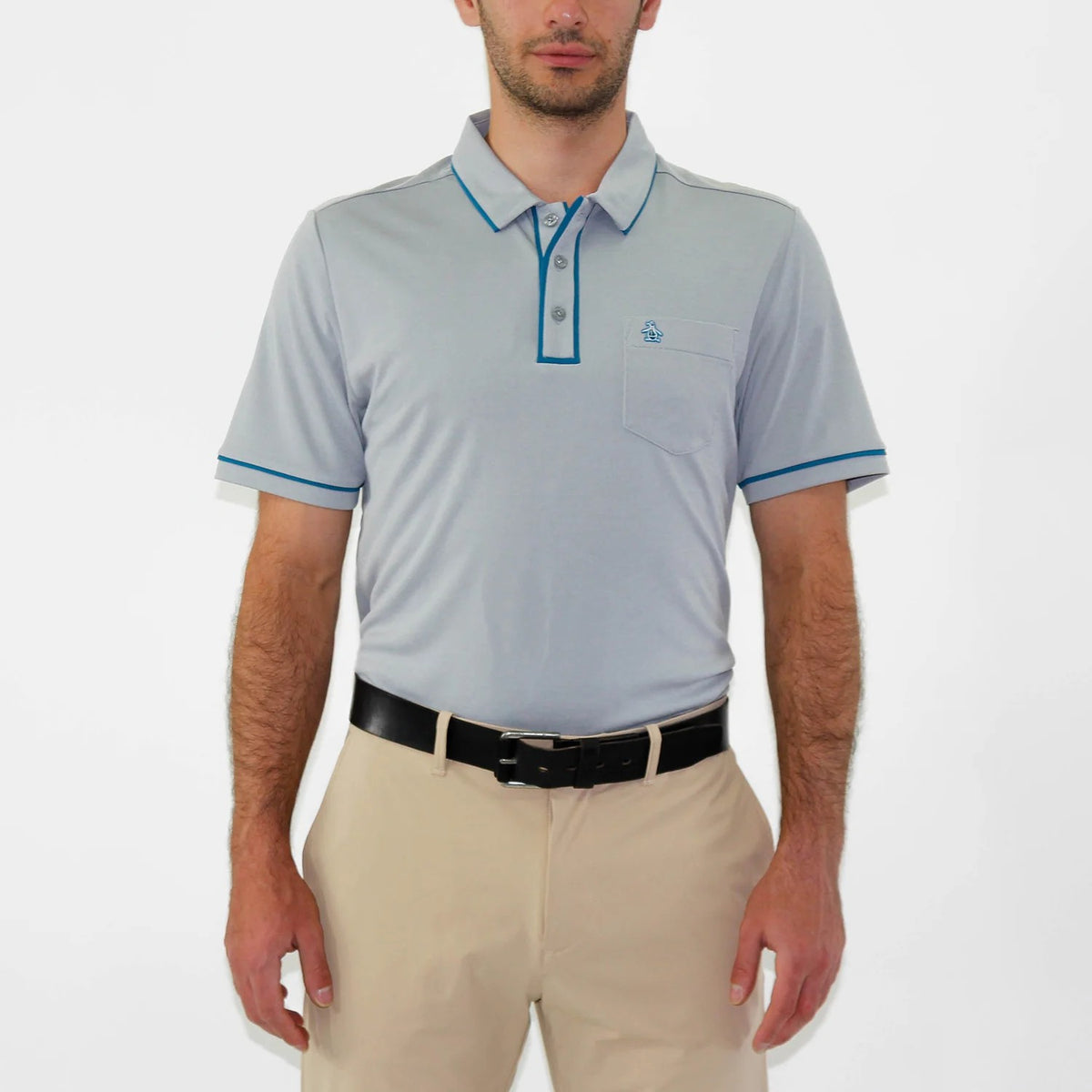 PENGUIN MENS QR CODE GRAPHIC EARL GOLF POLO