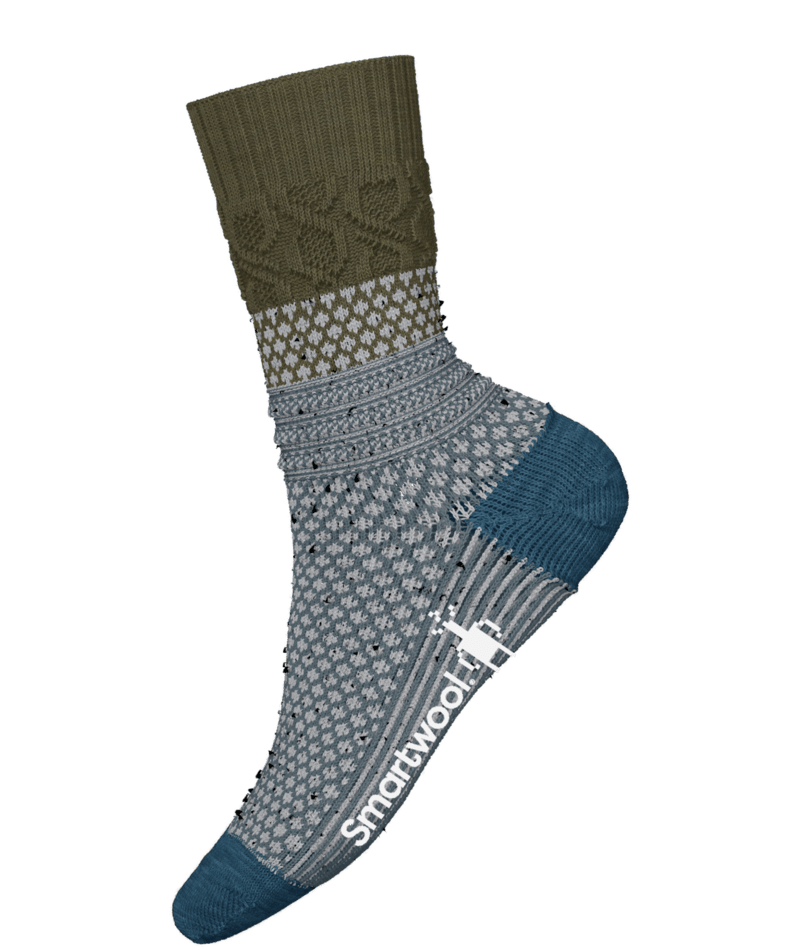 SMARTWOOL WOMENS EVERYDAY COZY POPCORN CABLE CREW SOCKS
