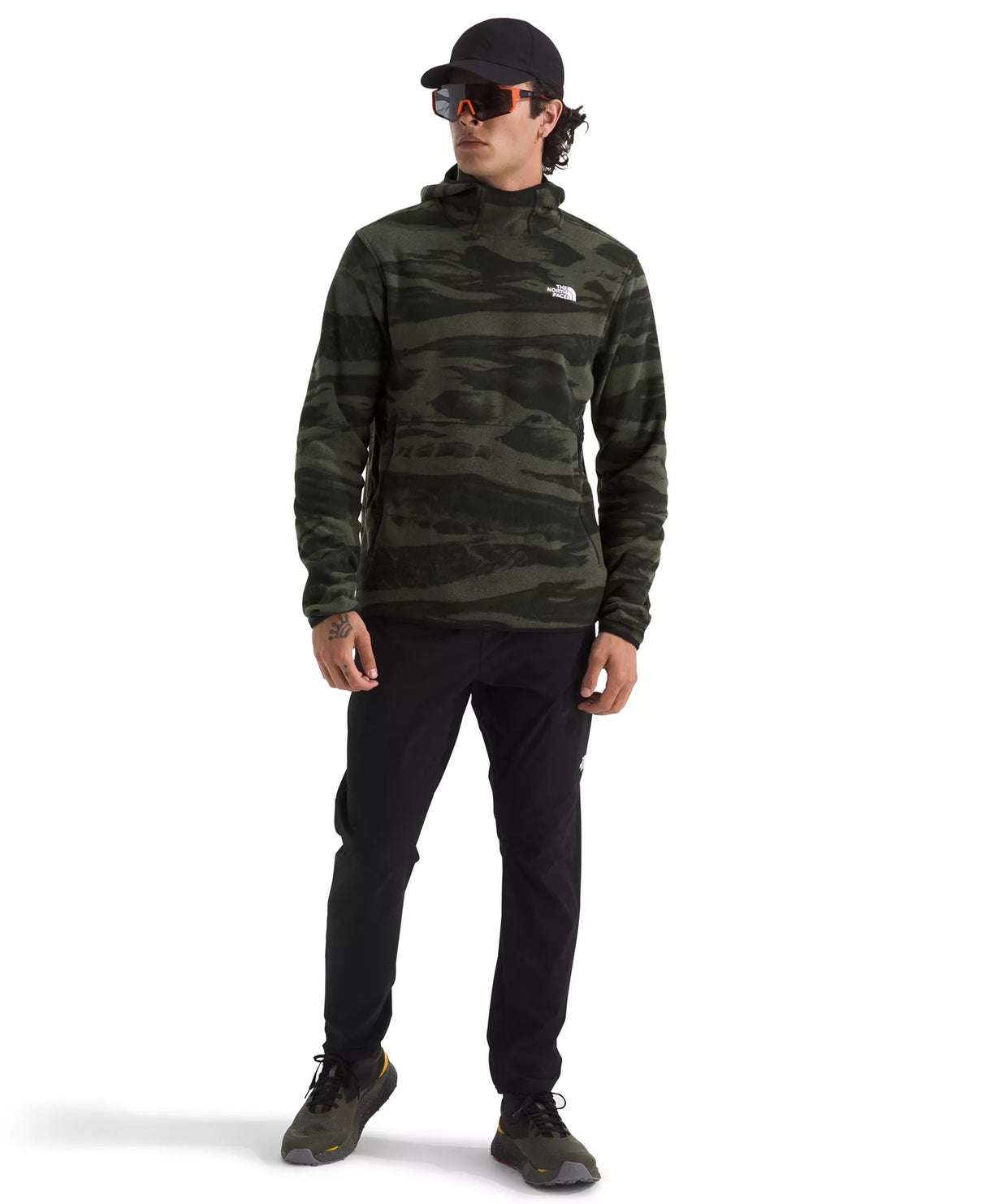 THE NORTH FACE MENS GLACIER FLEECE PULLOVER HOODIE 26