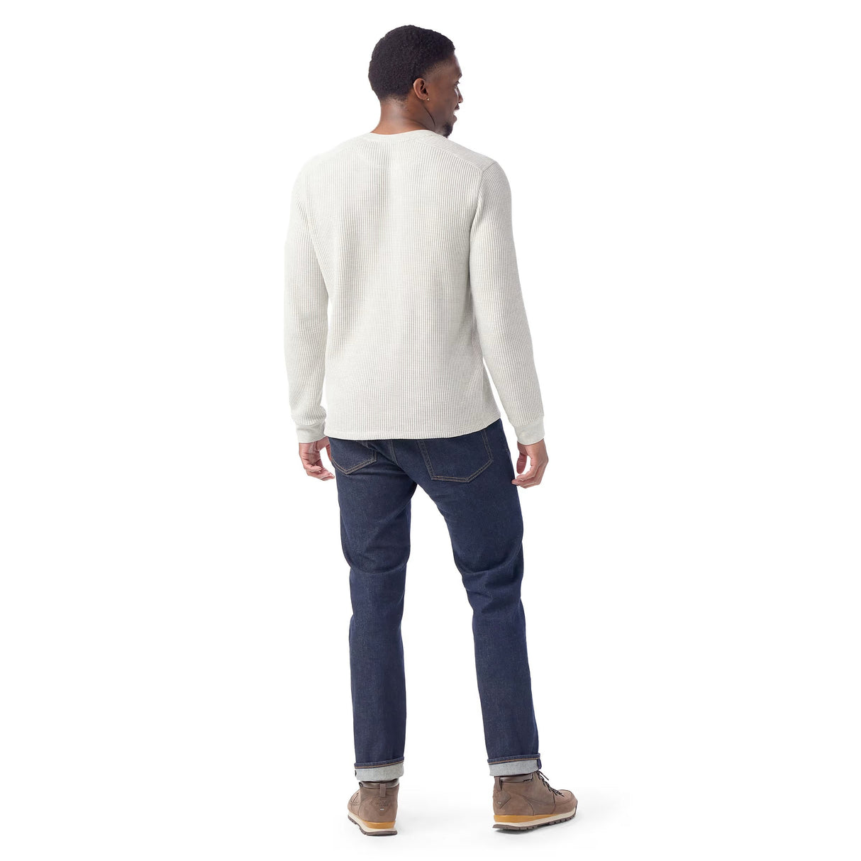 SMARTWOOL MENS WAFFLE HENLEY LONG SLEEVE SHIRT