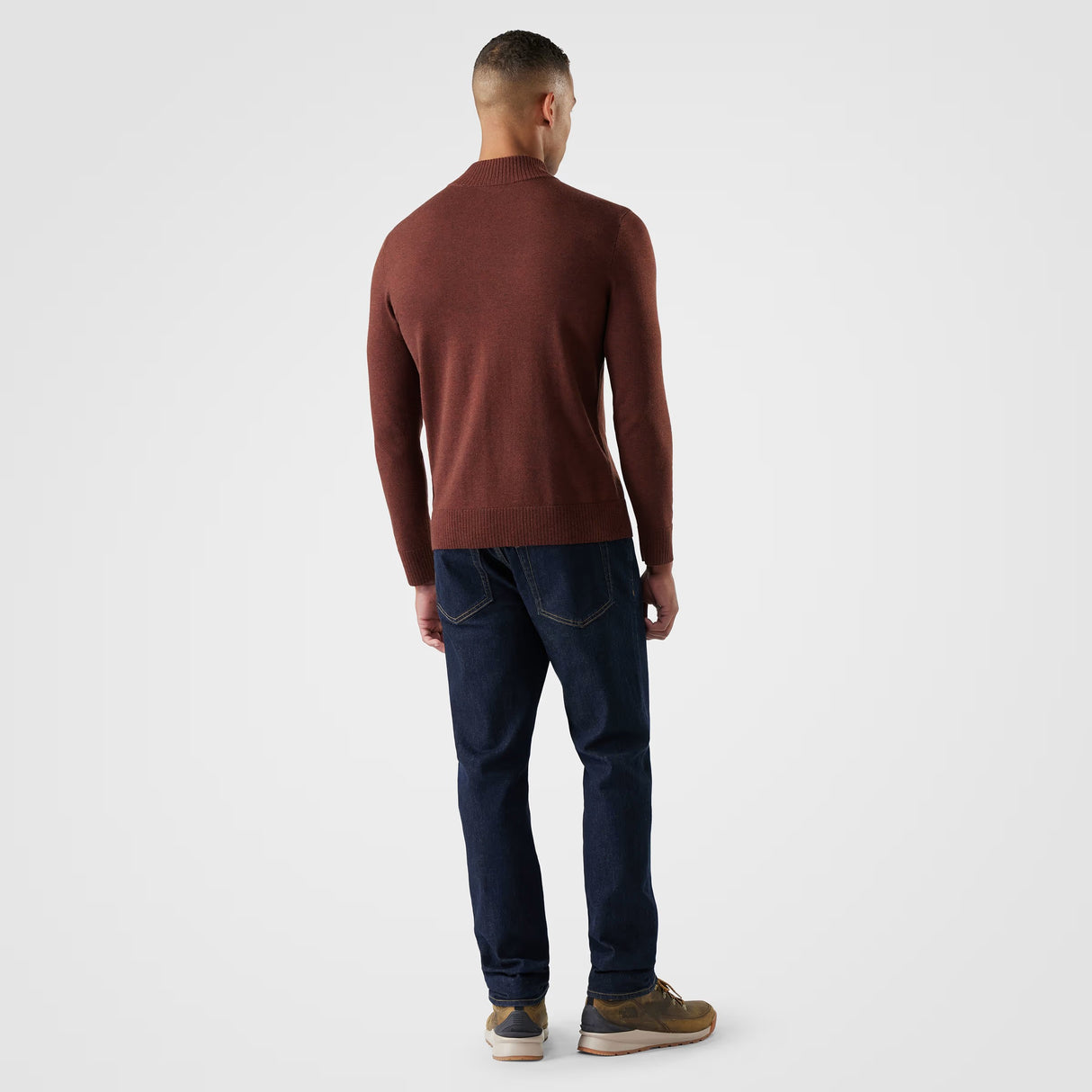 SMARTWOOL MENS SPARWOOD 1/4 ZIP SWEATER 26