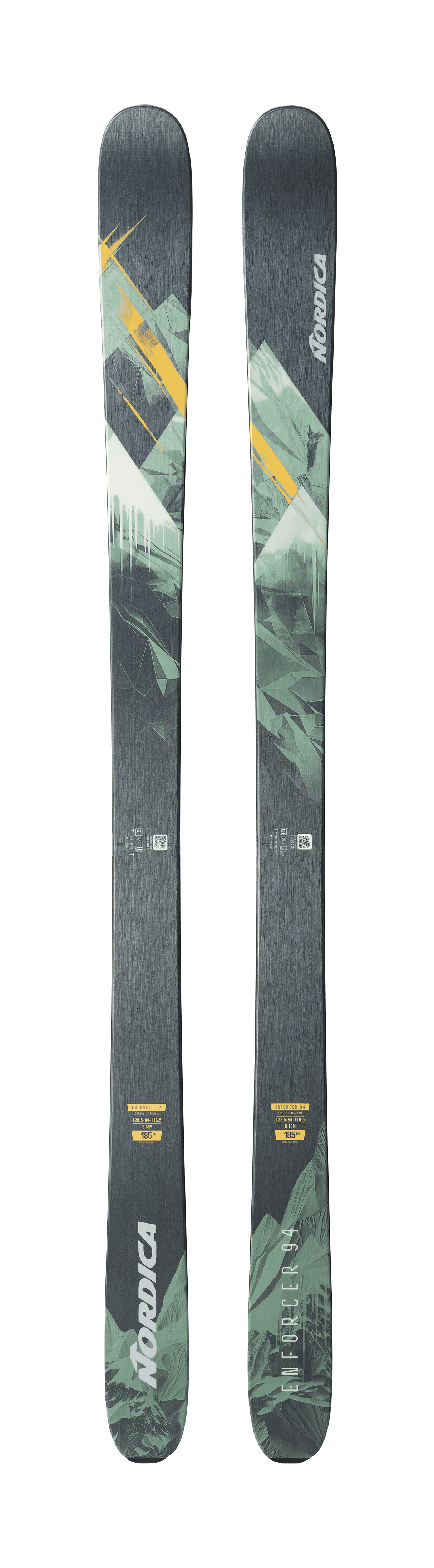 NORDICA MENS ENFORCER 94 DOWNHILL SKIS 26