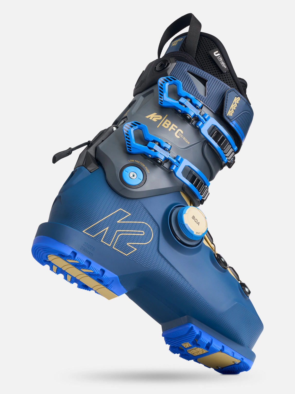K2 MENS BFC 120 BOA DOWNHILL SKI BOOT 27