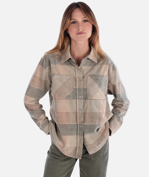 JETTY WOMENS ALPINE CORDUROY LONG SLEEVE SHIRT