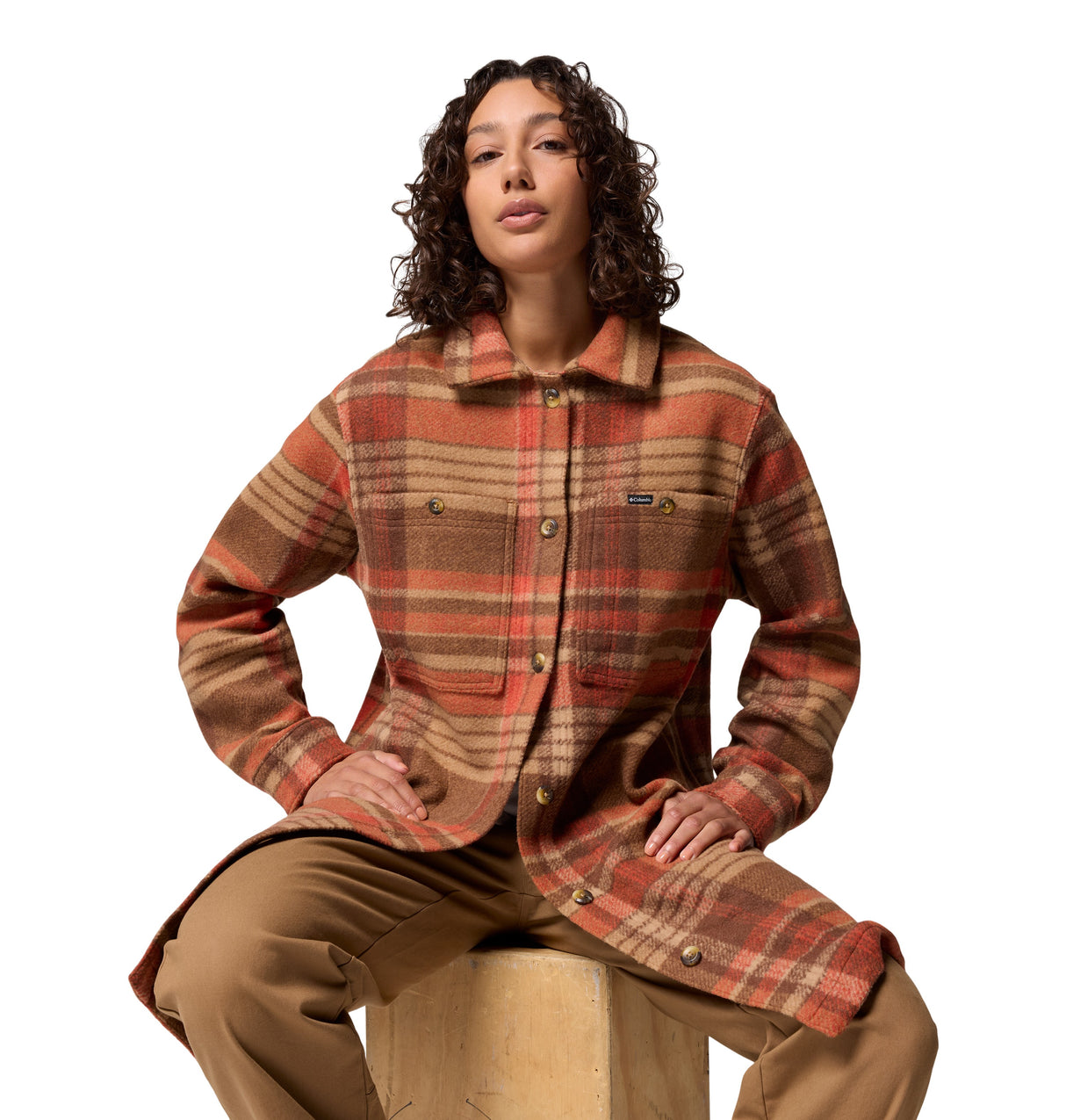 COLUMBIA WOMENS WILDEST VENTURE™ LONG FLEECE SOFTSHELL JACKET