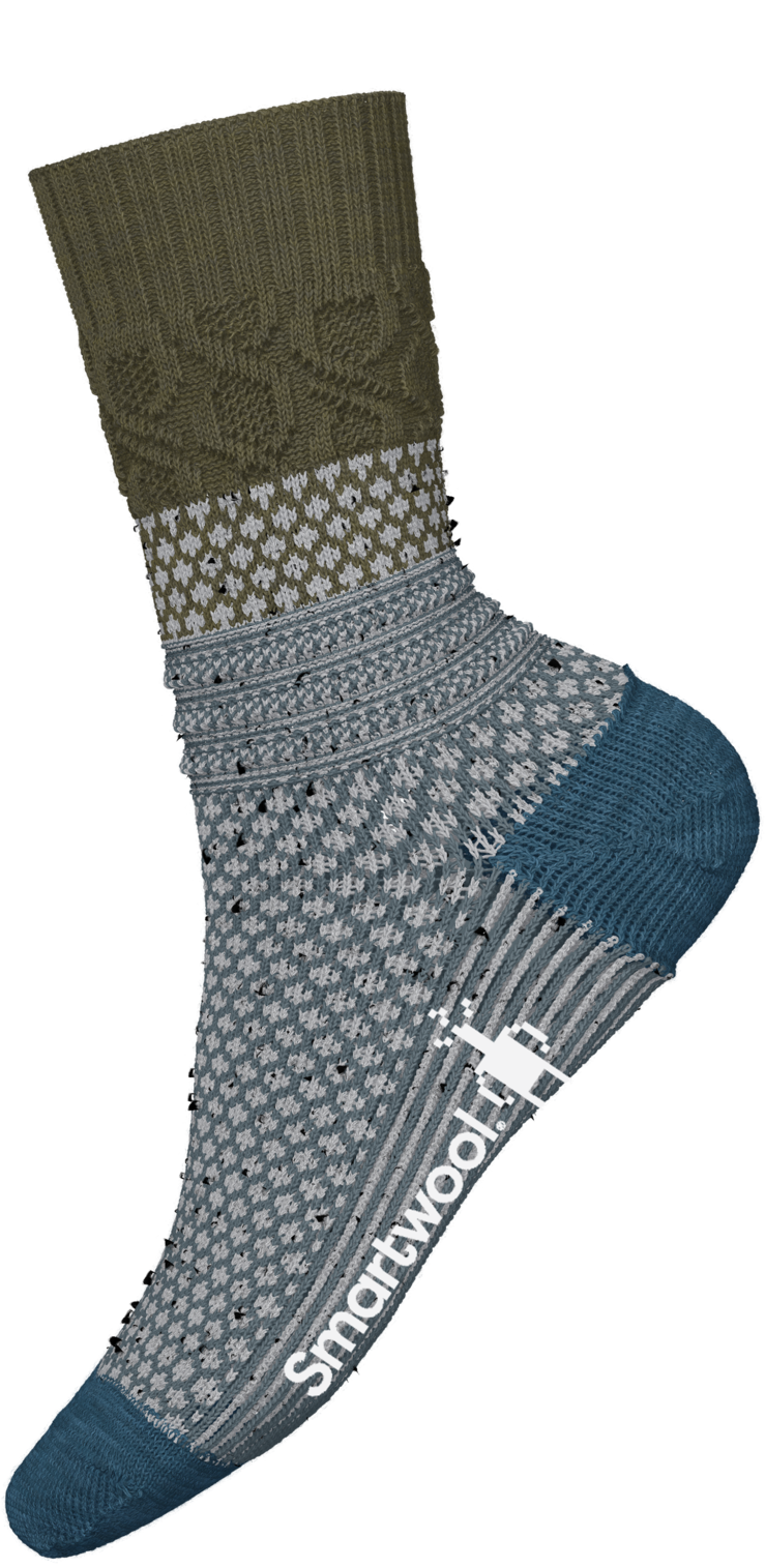 SMARTWOOL WOMENS EVERYDAY COZY POPCORN CABLE CREW SOCKS