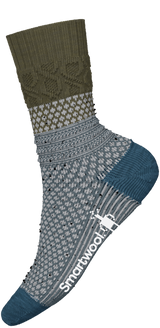 SMARTWOOL WOMENS EVERYDAY COZY POPCORN CABLE CREW SOCKS