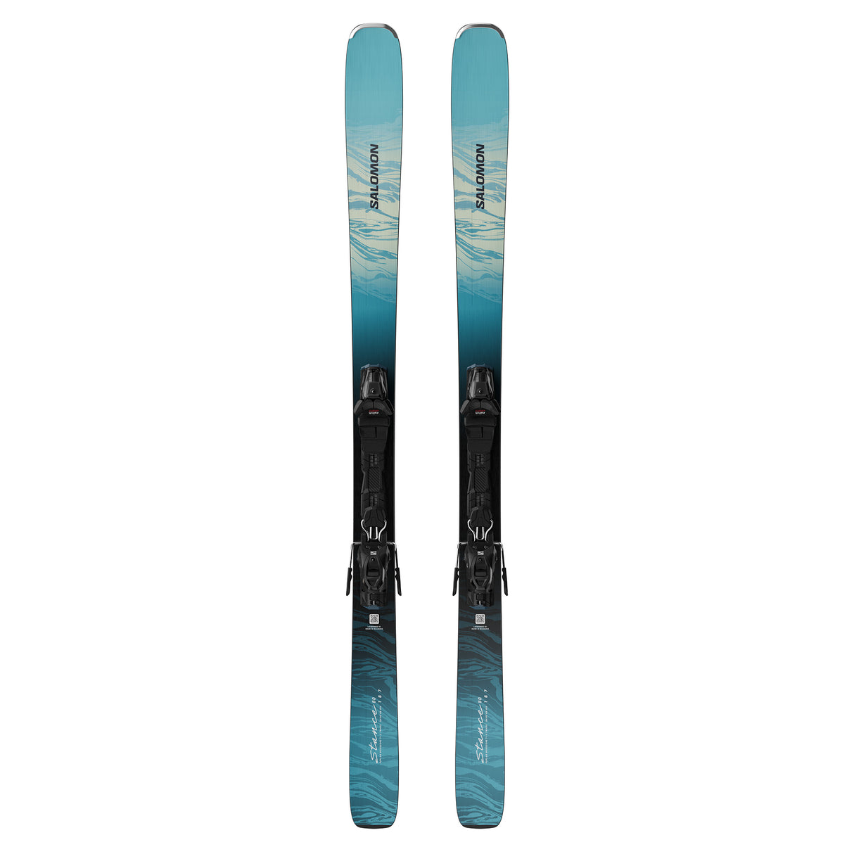 SALOMON WOMENS STANCE 80 + M10 DOWNHILL SKIS 26