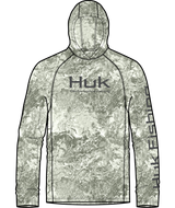 HUK MENS PURSUIT MOSSY OAK PRINTED HOODIE