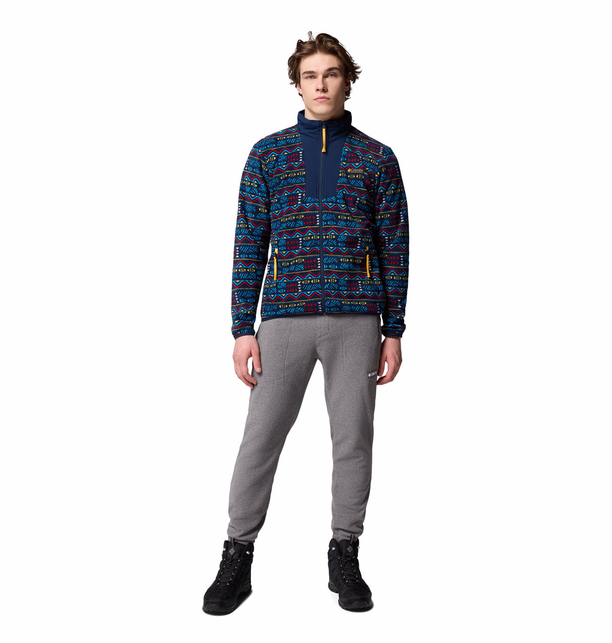COLUMBIA MENS SEQUOIA GROVE™ PRINTED FULL ZIP SWEATER