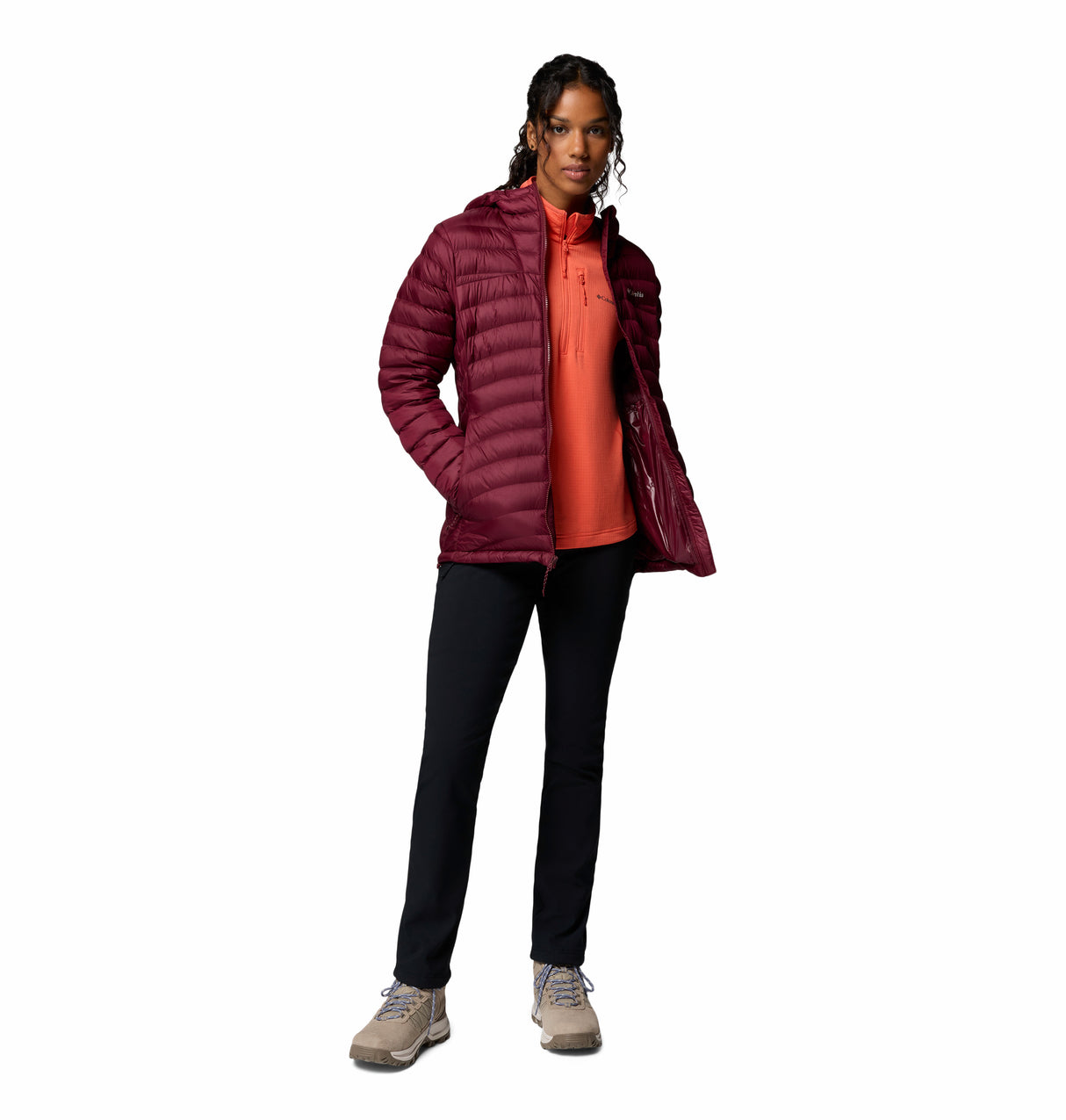 COLUMBIA WOMENS CORELITE™ DOWN HOODED WINTER JACKET