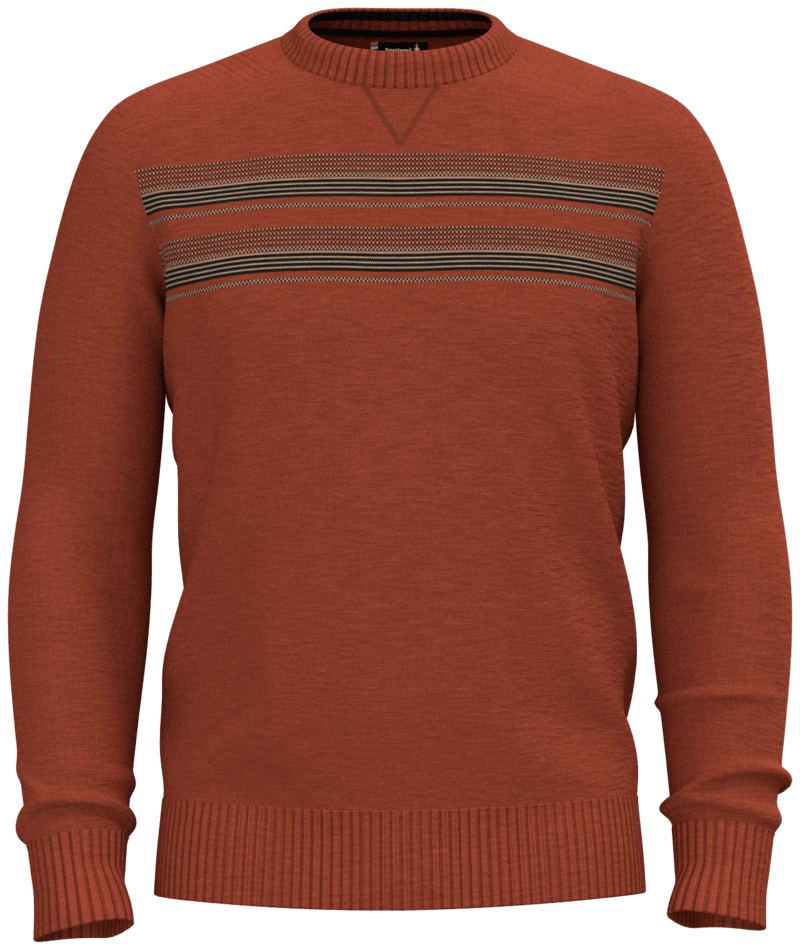 SMARTWOOL MENS SPARWOOD STRIPE CREW SWEATER