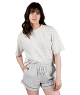 JETTY WOMENS AVALON STRIPED SHORT SLEEVE SHIRT 25