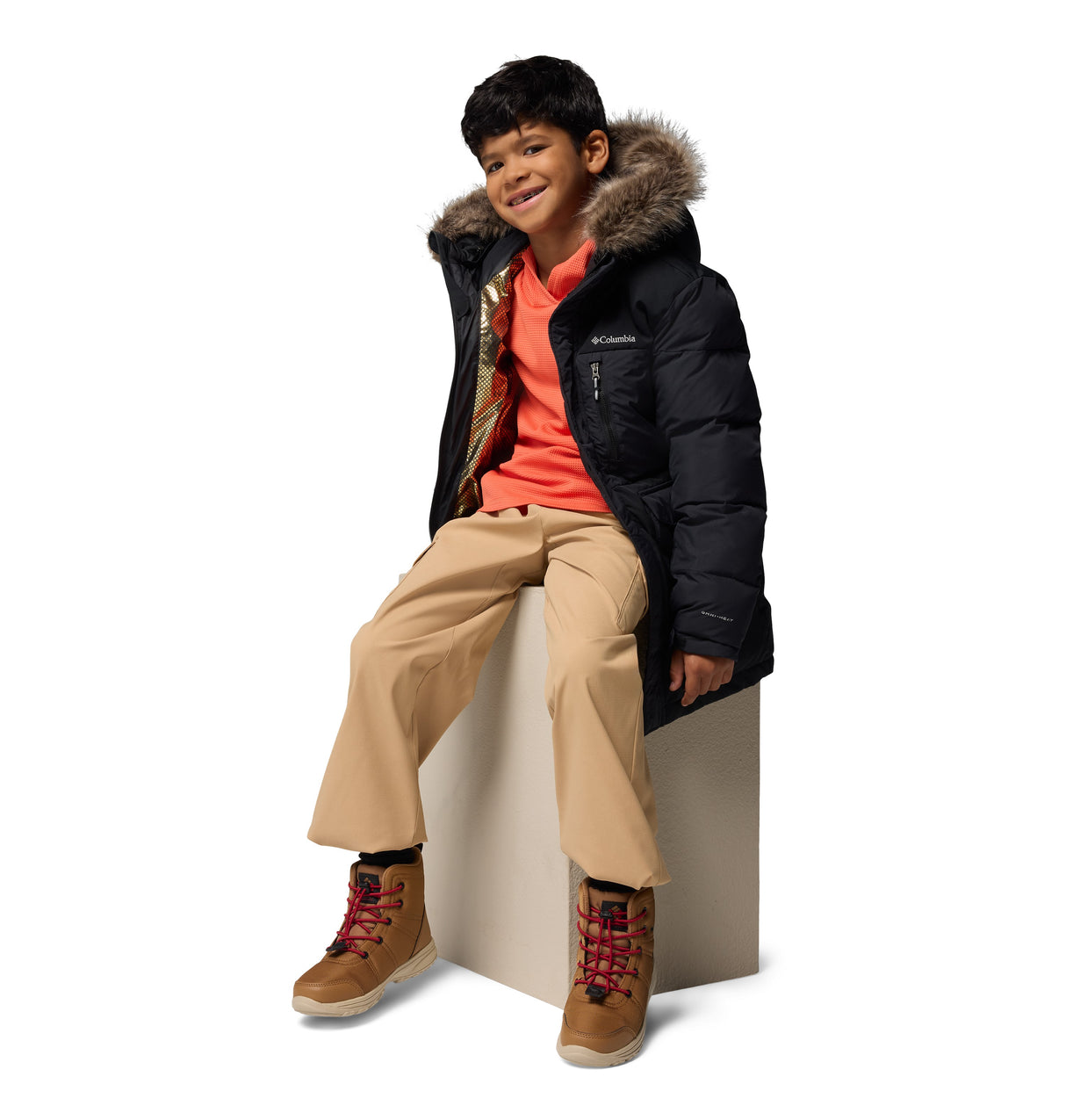 COLUMBIA YOUTH BOYS MARQUAM PEAK FUSION™ II PARKA WINTER JACKET 26