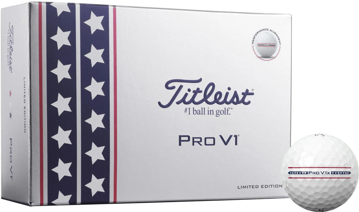TITLEIST UNISEX PRO V1 USA GOLF BALL 25