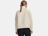 UNDER ARMOUR WOMENS UA RIVAL FLEECE 1/2 ZIP SWEATER 25