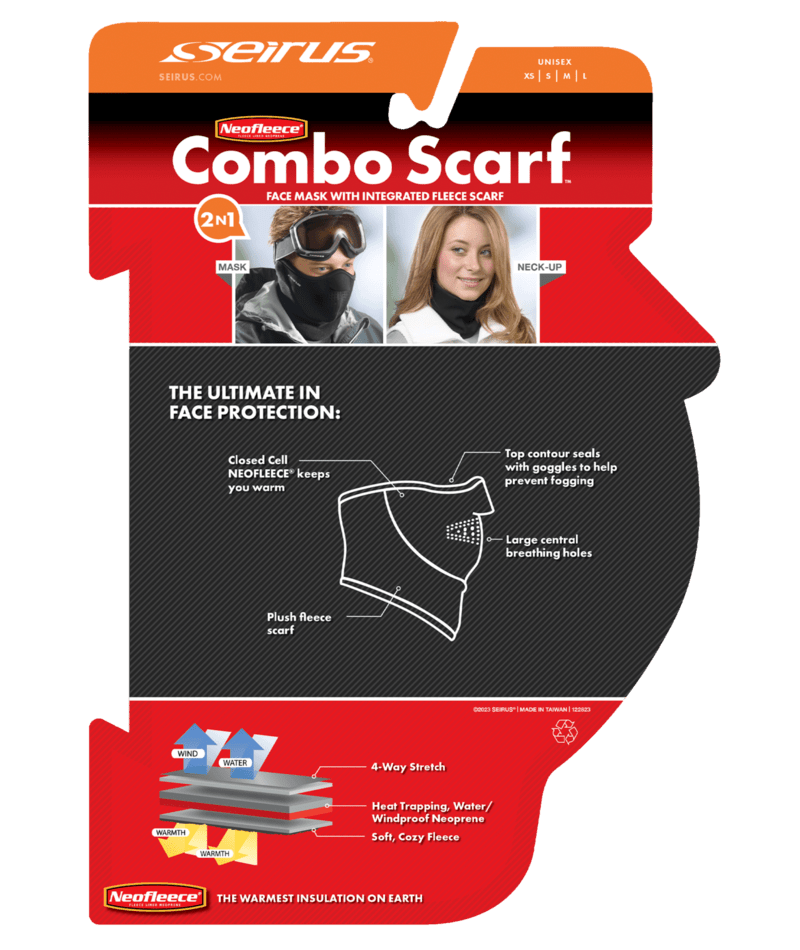 SEIRUS UNISEX NEOFLEECE® COMBO SCARF™ FACE MASK 26